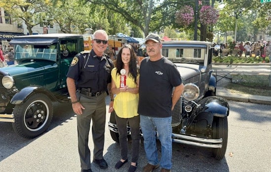 Lorain County Sheriff's Major Champions Community Spirit at 45th Annual Car Show During Elyria Apple Festival