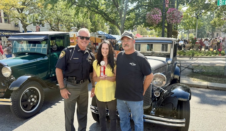 Lorain County Sheriff's Major Champions Community Spirit at 45th Annual Car Show During Elyria Apple Festival