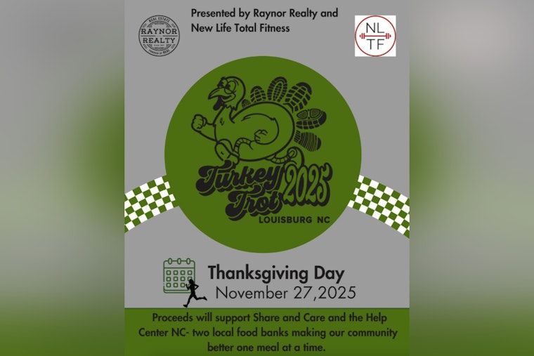 Louisburg Launches First-Ever Turkey Trot 5K to Benefit Local Food Banks This Thanksgiving