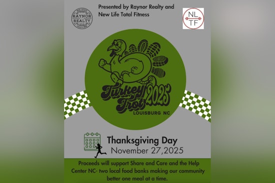 Louisburg Launches First-Ever Turkey Trot 5K to Benefit Local Food Banks This Thanksgiving