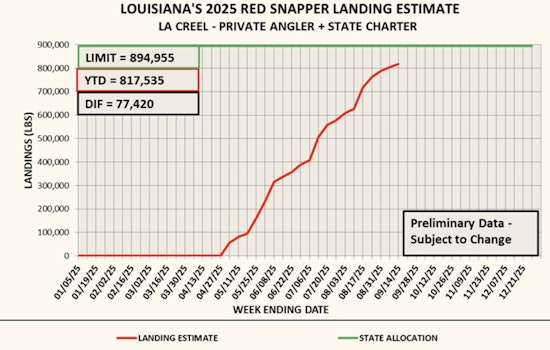 Louisiana Anglers Close to Hitting Red Snapper Fishing Limit as Stocks Dwindle