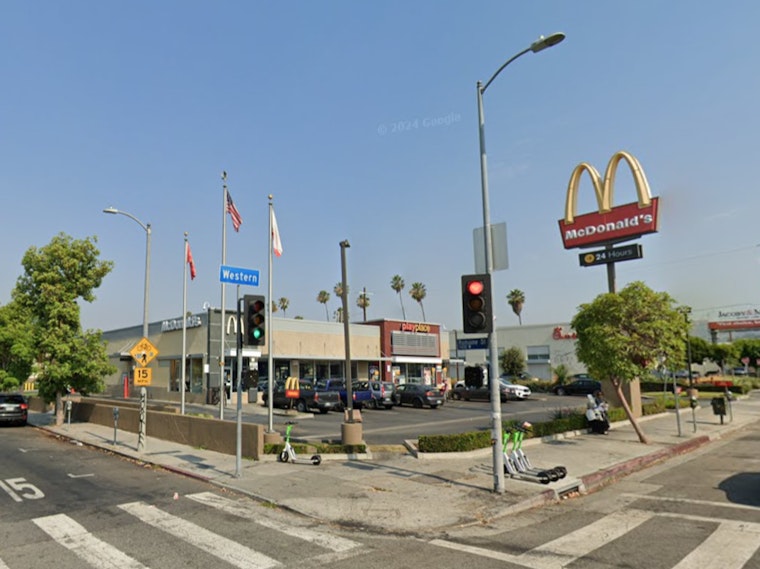 Man Fatally Shot, Woman Injured in East Hollywood McDonald's Drive-Thru Dispute, Suspect in Custody