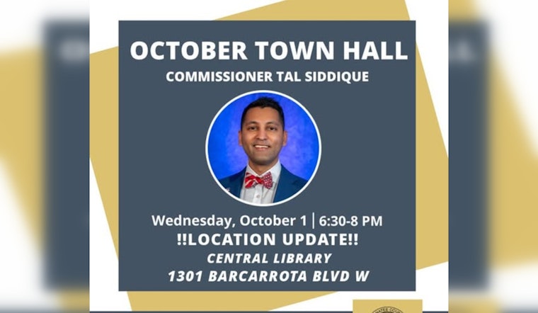 Manatee County Commissioner Tal Siddique to Host Town Hall at Central Library in Bradenton