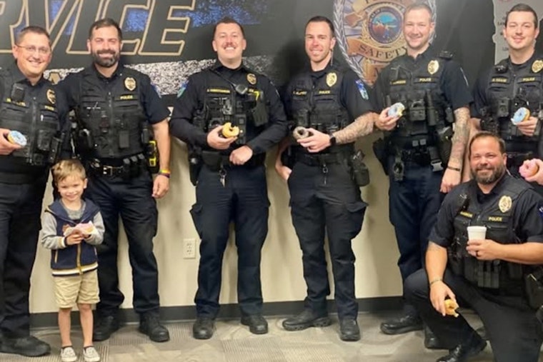 Mankato Boy Spreads Cheer on His Birthday by Sharing Donuts with Local Police