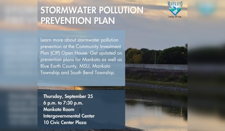 Mankato Invites Residents to Engage in Stormwater Pollution Prevention at Community Investment Plan Open House