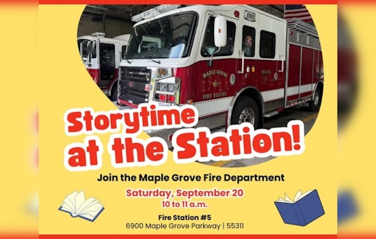 Maple Grove Fire Station 5 Hosts 'Storytime at the Station' for Families to Learn About Fire Safety