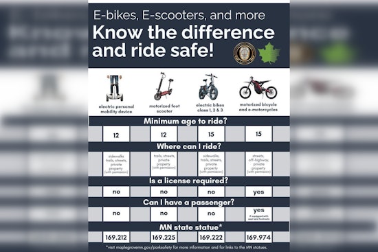 Maple Grove Police Encourage Safe Riding as Autumn Arrives