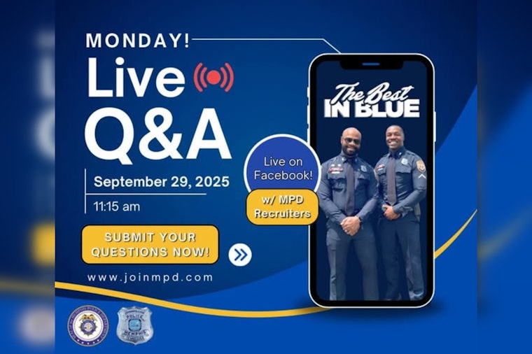 Memphis Police Department to Host Hiring Expo, Offers Interactive Facebook Live Q&A with Recruiters