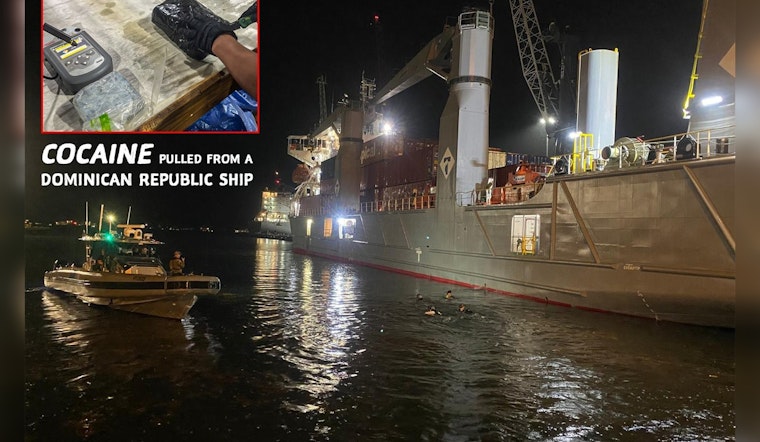 Miami Border Patrol Agents Seize Cocaine Bundle Hidden Under Ship from Dominican Republic