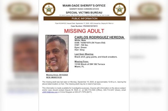 Miami-Dade Deputies Seek Public's Help in Locating Missing 54-Year-Old Carlos Rodriguez Heredia