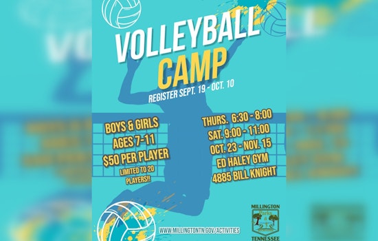 Millington Parks and Recreation Launches Beginner Volleyball Camp for Kids at Ed Haley Sports Complex