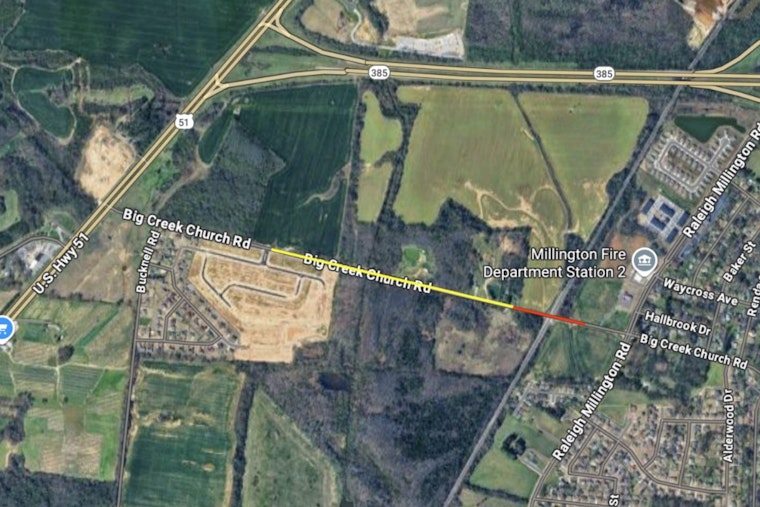 Millington, TN Residents Alerted to Big Creek Church Road Closure for Railroad Maintenance Sept 22-26