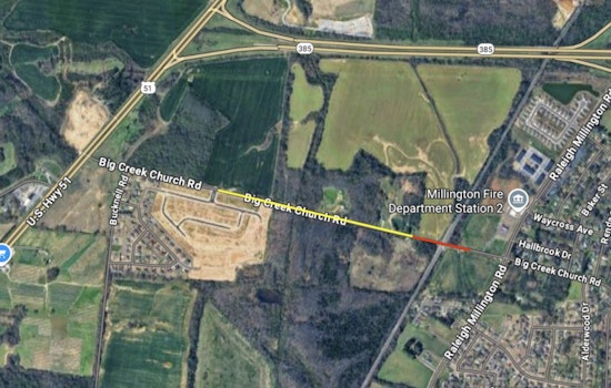 Millington, TN Residents Alerted to Big Creek Church Road Closure for Railroad Maintenance Sept 22-26