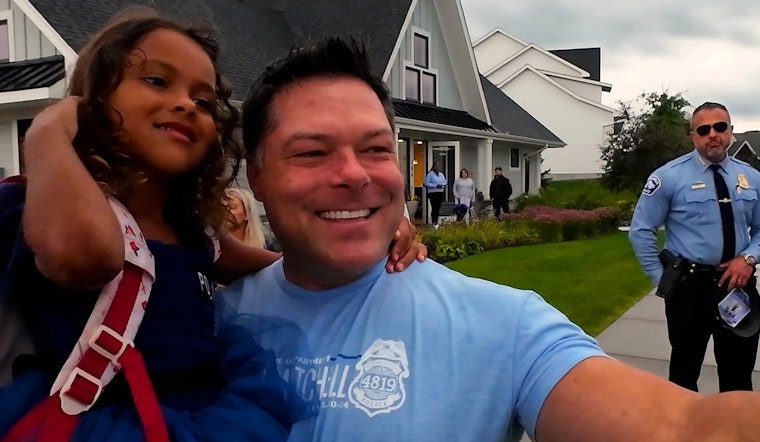 Minneapolis Police Honor Fallen Officer's Memory by Escorting His Children to School