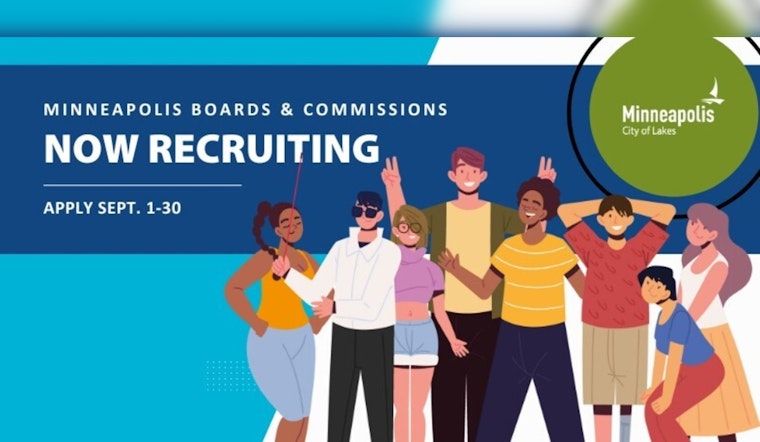 Minneapolis Seeks Civic-Minded Residents for Boards and Commissions, Application Deadline September 30