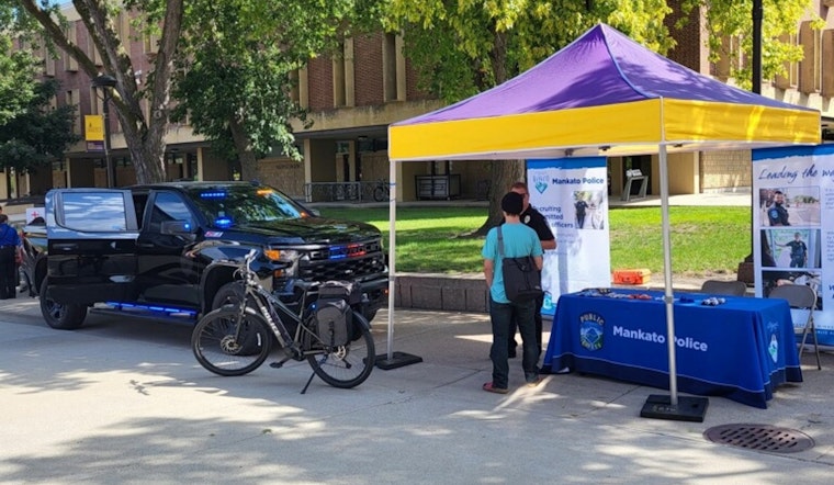 Minnesota State University Mankato Hosts Interactive Safety Expo with Police and Firefighters Engaging Students