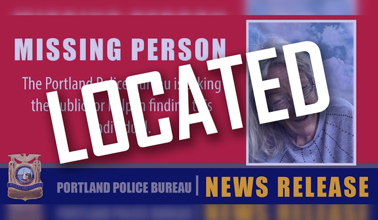 Missing Endangered Woman Found Safe in Portland, Receiving Medical Care