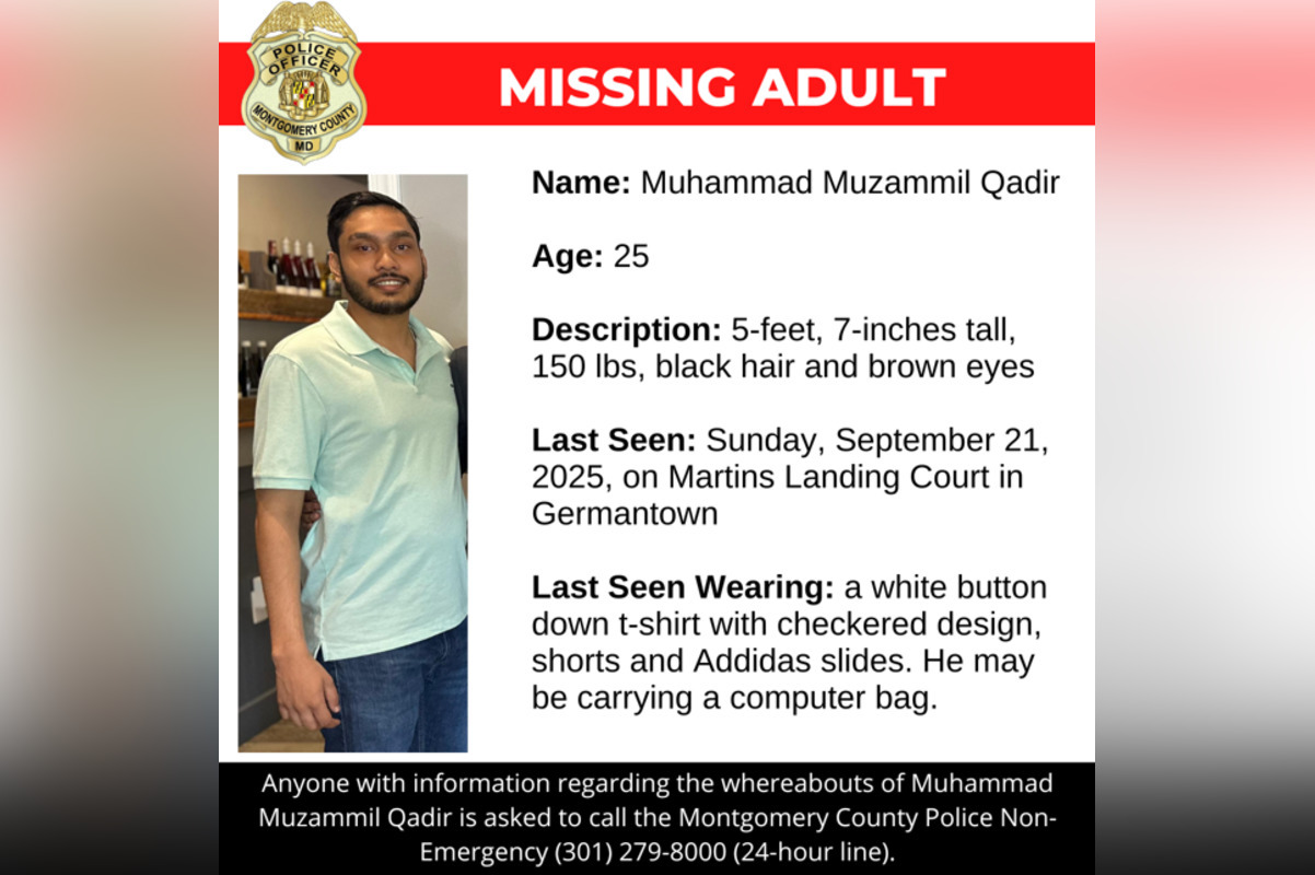 Montgomery County Police Seek Public Help in Search for Missing Man