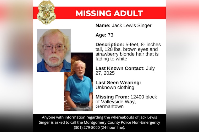 Montgomery County Police Seek Public's Assistance in Locating Missing 73-Year-Old Man