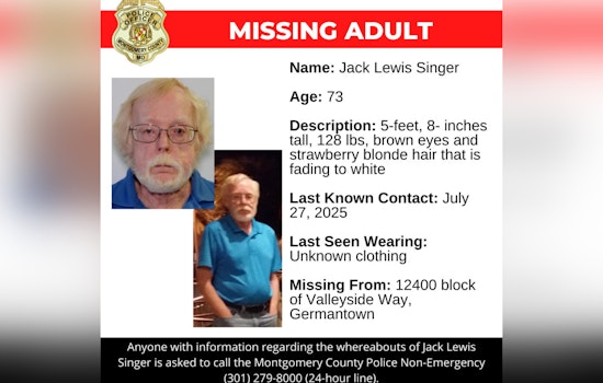 Montgomery County Police Seek Public's Assistance in Locating Missing 73-Year-Old Man