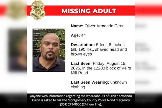 Montgomery County Police Seek Public’s Help in Locating Missing 44-Year-Old Oliver Armando Giron