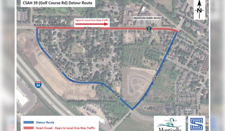 Monticello Braces for Traffic Impact as CSAH 39 Roadwork Commences Next Week