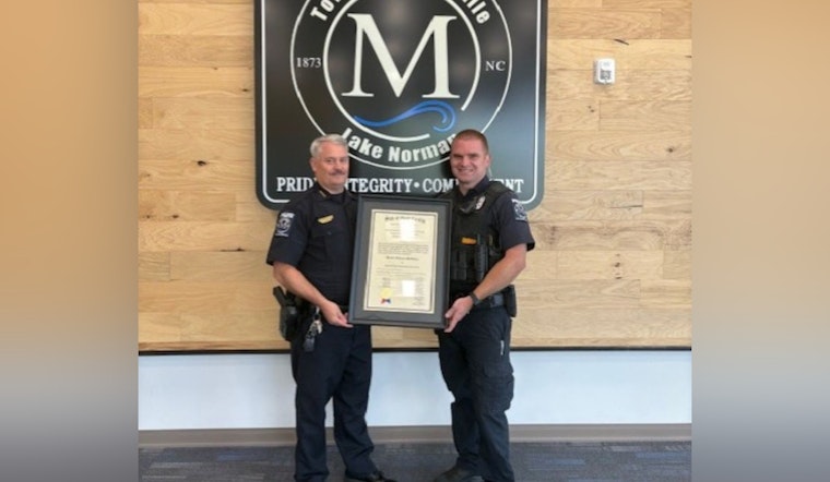 Mooresville Police Officer Earns Esteemed Advanced Law Enforcement Certificate