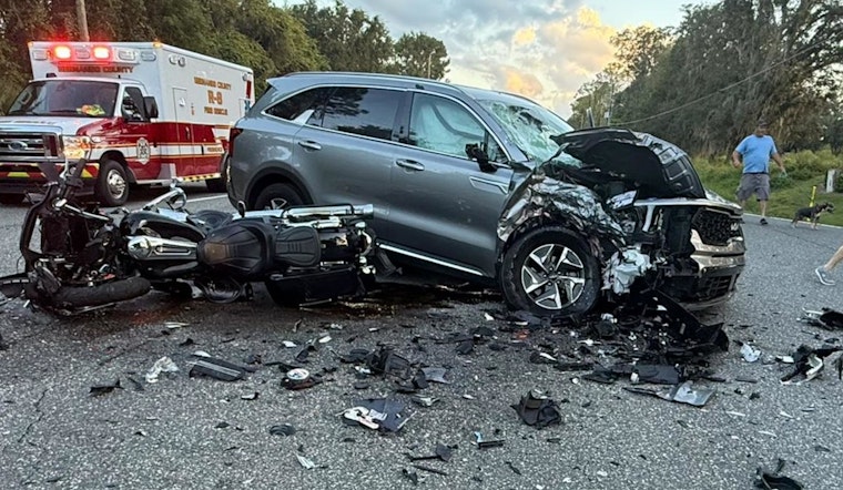 Motorcyclist from Webster Fatally Injured in Ridge Manor Crash on US-301