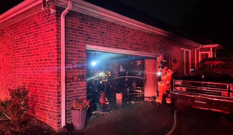 Murfreesboro Home Saved from Devastation as Firefighters Extinguish Garage Blaze, No Injuries Reported