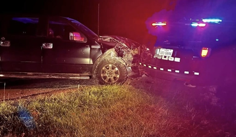Mustang Ridge Police Vehicle Hit by Suspected Drunk Driver on Labor Day, No Officers Injured