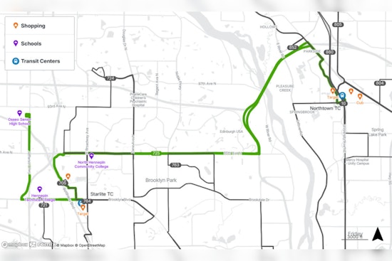 New Crosstown Bus Route 725 to Connect Osseo, Brooklyn Park, Coon Rapids, and Blaine Starting December 2025