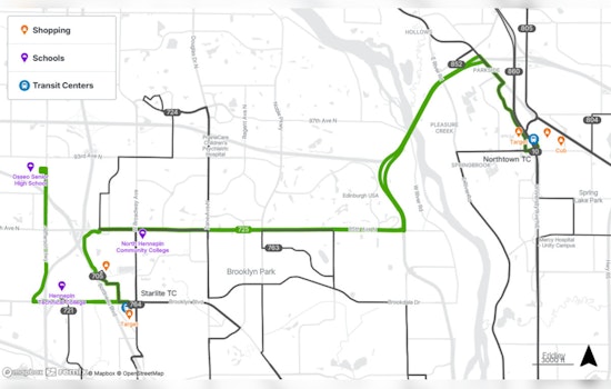 New Crosstown Bus Route 725 to Connect Osseo, Brooklyn Park, Coon Rapids, and Blaine Starting December 2025