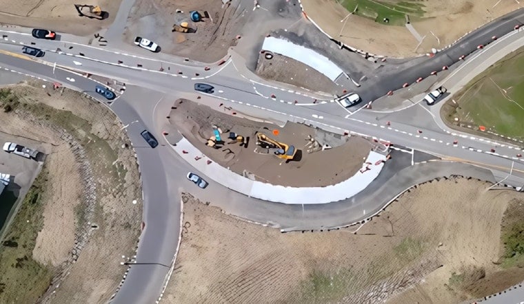 VIDEO: New Traffic Patterns in Place at The Plains, Ohio Due to Ongoing Roundabout Construction