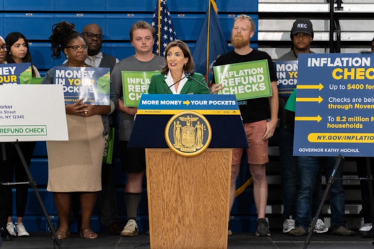 New York Governor Hochul Announces Direct Inflation Refund Checks to 8.2 Million Households Statewide