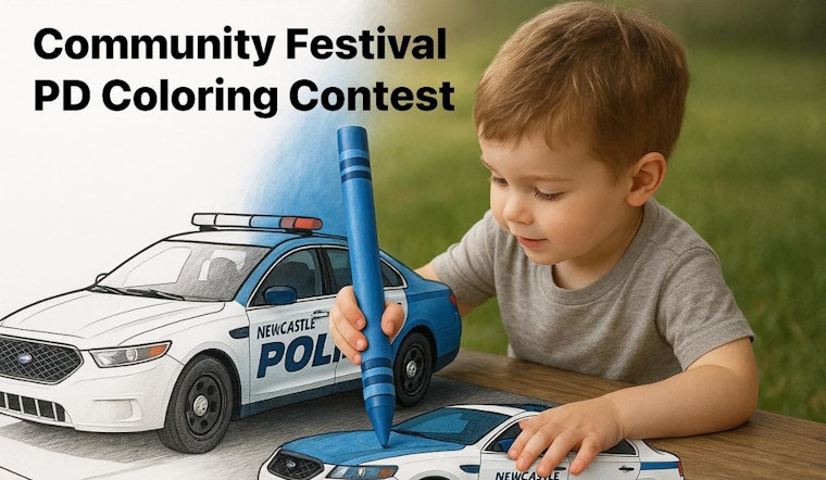 Newcastle PD Hosts Community Festival with Coloring Contest for All Ages at Veterans Park