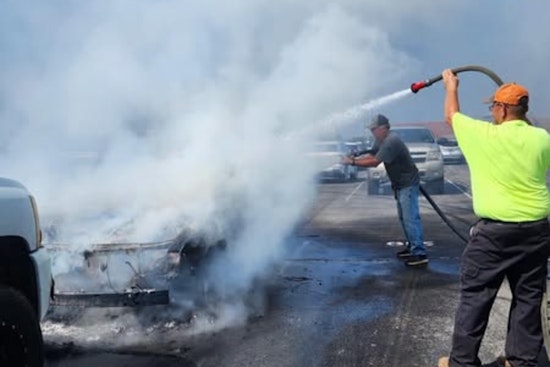 No Injuries Reported After Student's Car Catches Fire at Dyer County High School, Prompt Response Praised