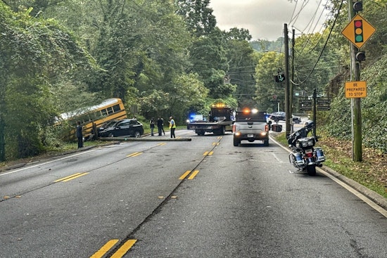 No Injuries Reported in School Bus Collision Prompting Traffic Chaos on Roswell's Highway 9