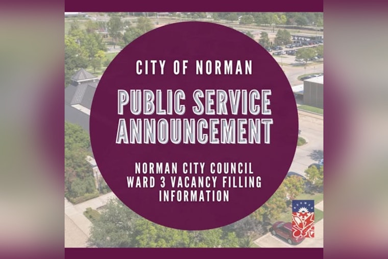 Norman Seeks New Ward 3 City Council Member, Application Deadline Approaches