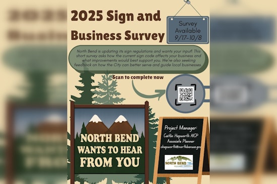 North Bend Seeks Business Owner Insights on Sign Code Revamp and City Services Enhancement