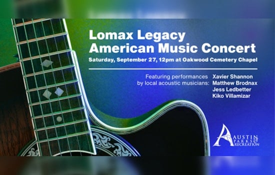 Oakwood Cemetery to Host First Lomax Legacy American Music Concert on September 27