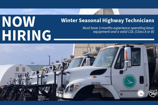 Ohio Department of Transportation Seeks Seasonal Highway Technicians Amid Preparations for Winter
