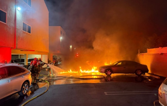 Orange County Firefighters Quell Vehicle Blazes in Apartment Complex, Avert Larger Disaster