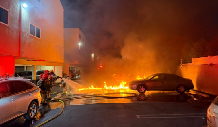 Orange County Firefighters Quell Vehicle Blazes in Apartment Complex, Avert Larger Disaster