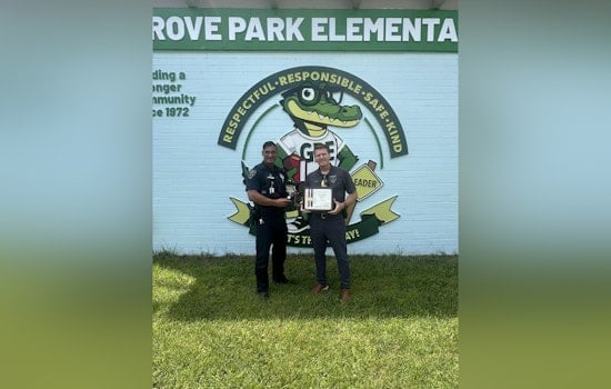 Orange Park Officer Dennis McKelvain Celebrated with Life-Saving Award for Heroic Actions During Shooting Incident