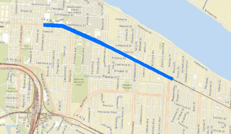 Orleans Parish Drivers Alert: Nightly Lane Closures on General Meyer Avenue for Paving Operations