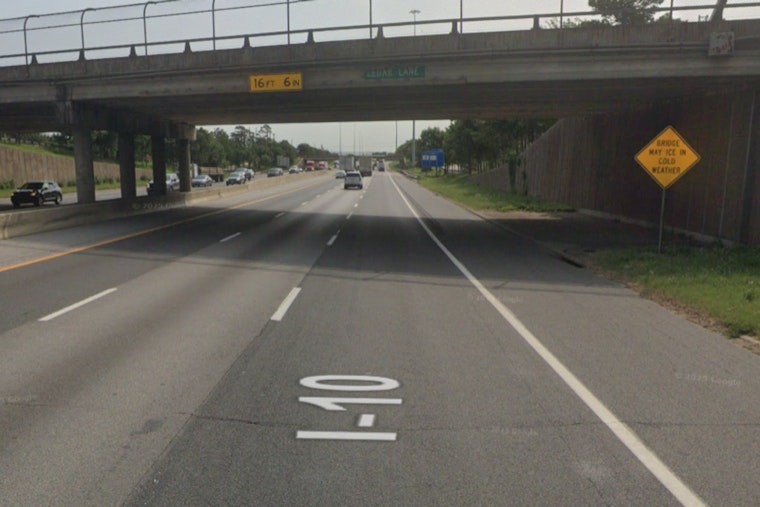 Overturned Truck and Hazardous Fuel Leak Lead to I-10 East Freeway Shutdown Near Cedar Lane