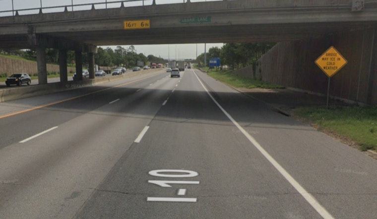 Overturned Truck and Hazardous Fuel Leak Lead to I-10 East Freeway Shutdown Near Cedar Lane