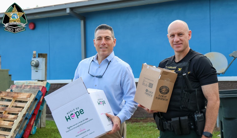 Pasco Sheriff's Office Partners with Local Organizations to Distribute Free Food to 230 Families in Lacoochee