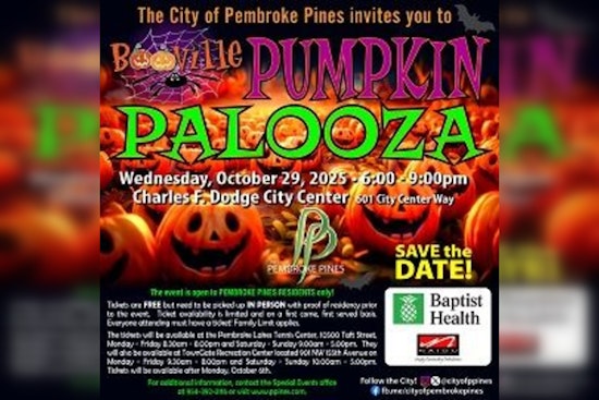 Pembroke Pines Gears Up for the Annual 'Booville Pumpkin Palooza' Halloween Bash at Charles F. Dodge City Center
