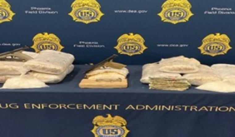 Phoenix Authorities Arrest Mexican National with Over 90 Pounds of Methamphetamine and Firearms